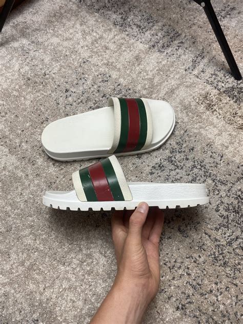 gucci flip flops white|Gucci Flip Flops price.